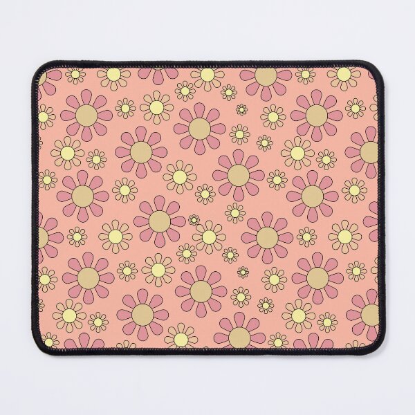 Item preview, Groovy flowers, bigbeat-fueled energetic designs/pastel colors- pastel yellow and pink. designed and sold by My-fake-places.