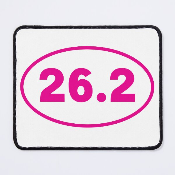 Item preview, Pink 26.2 Mile Running Marathon Car Bumper designed and sold by PixVib.