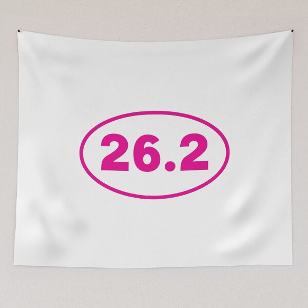 Item preview, Pink 26.2 Mile Running Marathon Car Bumper designed and sold by PixVib.