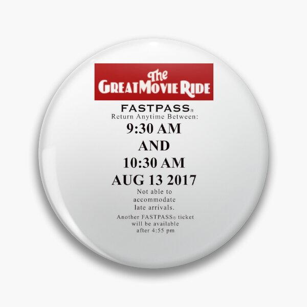 Item preview, A Cinematic Journey Through Time I The Great Movie Ride FastPass designed and sold by PedroStyle.