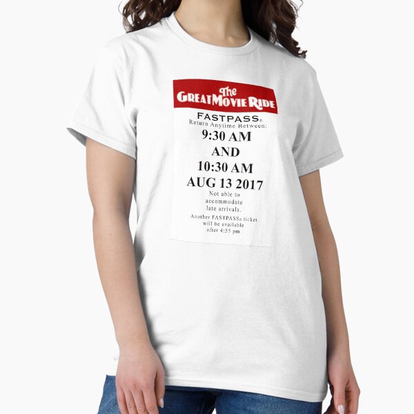 Vista previa del artículo con la obra «Un viaje cinematográfico a través del tiempo I The Great Movie Ride FastPass», diseñado y vendido por PedroStyle.