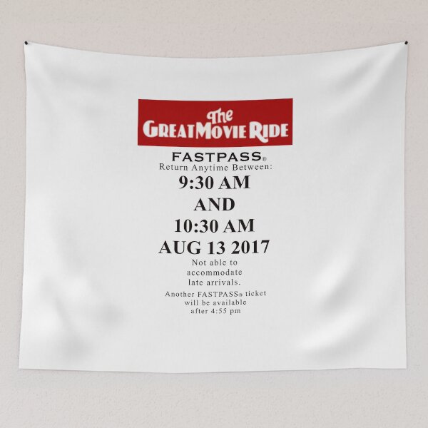 Item preview, A Cinematic Journey Through Time I The Great Movie Ride FastPass designed and sold by PedroStyle.