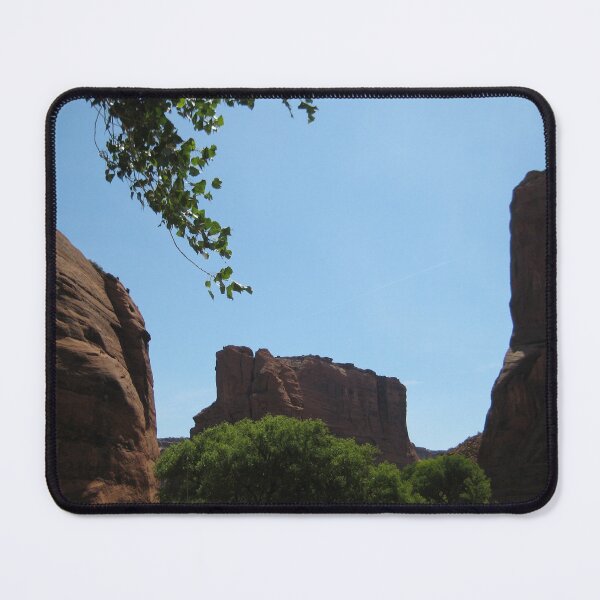 Item preview, Canyon De Chelly : Blend of Trees, Rock Cliffs, and Sky in the Arizona Desert designed and sold by JoyousArt4u.