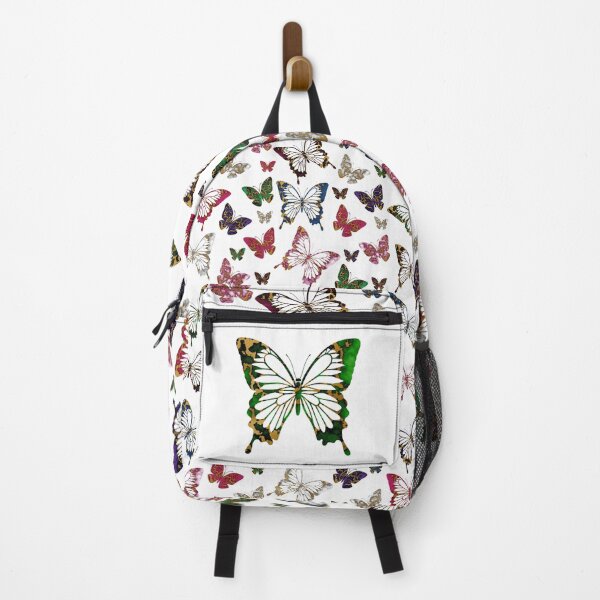 Item preview, Elegant Dark Forest Green and Gold Marble Butterfly designed and sold by amgraphics.