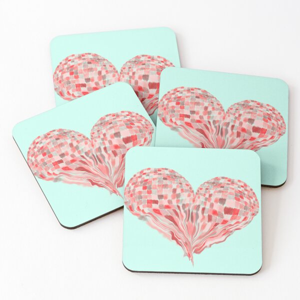 Item preview, Melting Disco Heart: A Groovy Watercolor Design designed and sold by izlette.