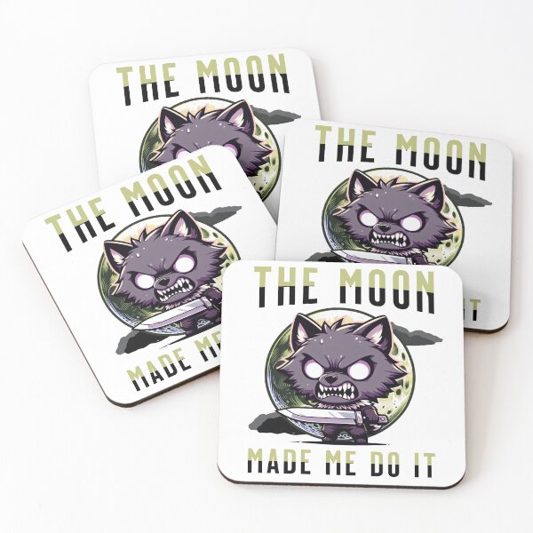 Item preview, The Moon Made Me Do It - Full Moon, Werewolf, Funny Quote designed and sold by 2ndSketch.