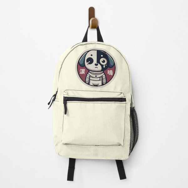Item preview, Sad Black and White Dog | Japanese Retro Kawaii Art designed and sold by GALUMARKET.