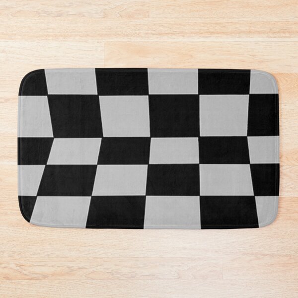 Item preview, Black and pale grey squares angled with a horizontal fold. designed and sold by claireseyeview.