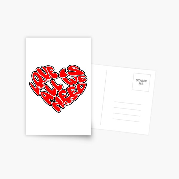 Love is all we Need Postcard