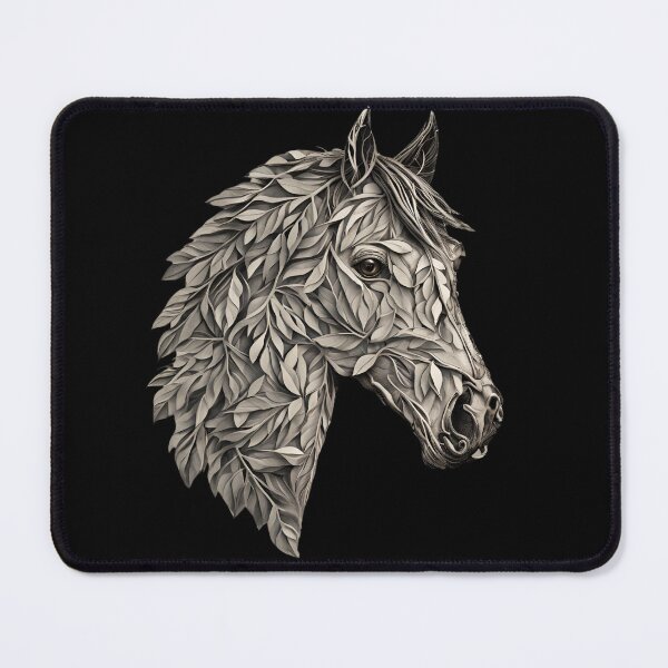 Item preview, GrayHorse, Horse, Autumn Horse, Colorful Horse, designed and sold by GOLDENGARDENART.
