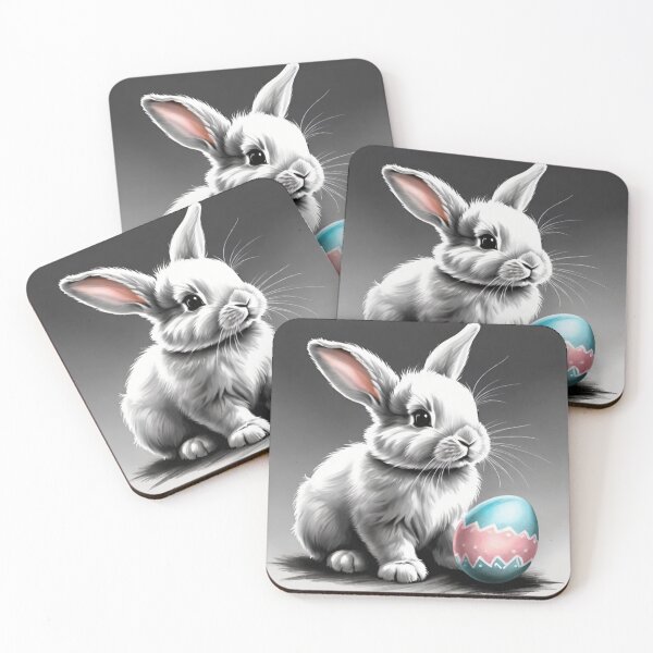 Item preview, Happy Easter Bunny and colorful Easter eggs and flowers V13 designed and sold by DreamingAwake1.