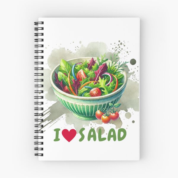 Item preview, Fresh green salad in a bowl designed and sold by whee25.