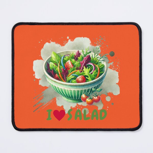Item preview, Fresh green salad in a bowl designed and sold by whee25.