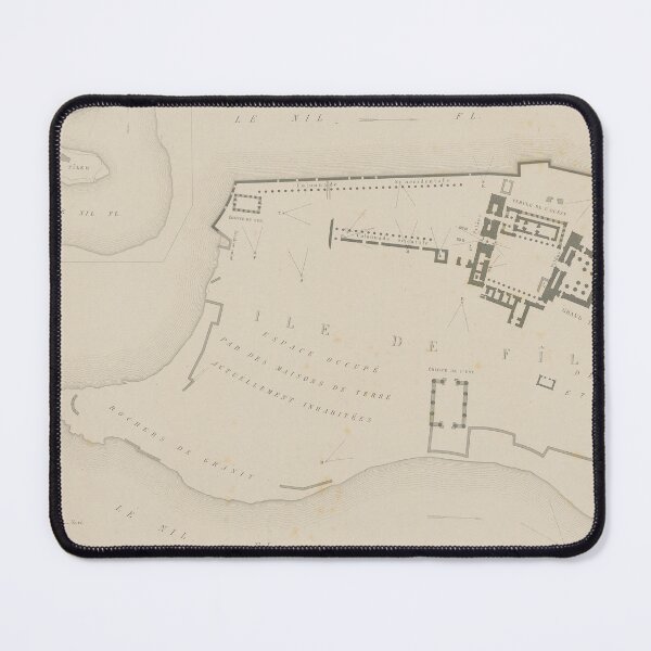Item preview, Engraved map of Philae Island designed and sold by LegacyPressCo.