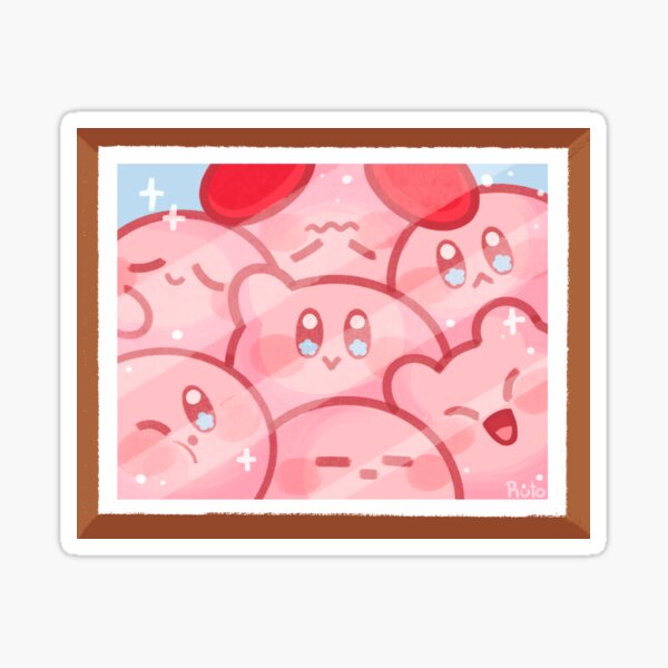 Vista previa del artículo con la obra «Lindo retrato familiar de Kirby», diseñado y vendido por pastel-moons.