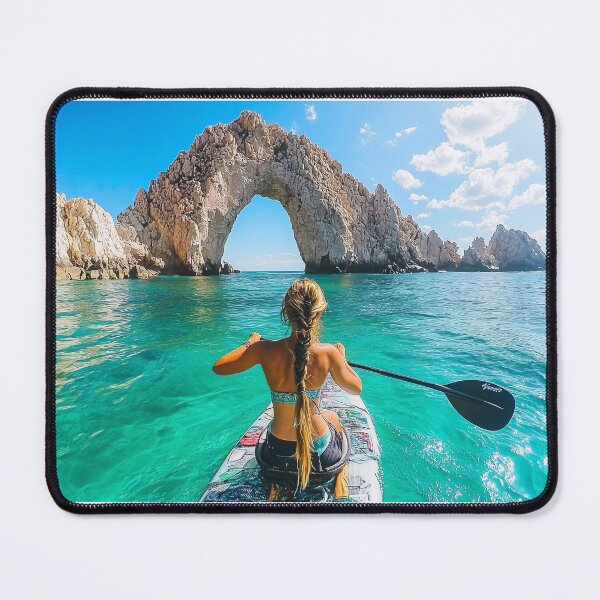 Item preview, Paddleboarding Cabo San Lucas Arch designed and sold by ACuriousshoppe.