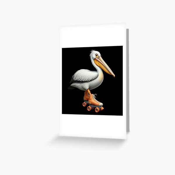 Item preview, Pelican Rollerblading (orange skates) designed and sold by Hjkdillon.