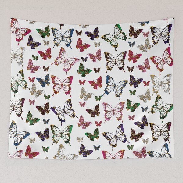 Item preview, Rainbow Marble Butterfly Spring Pattern designed and sold by amgraphics.