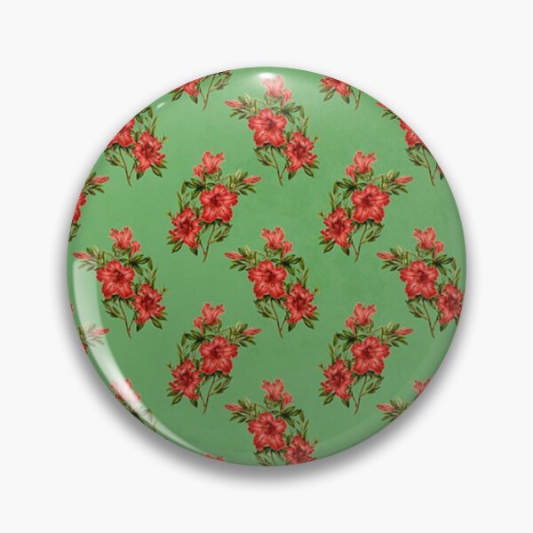 Item preview, Red weigela flowers on a green background. designed and sold by claireseyeview.