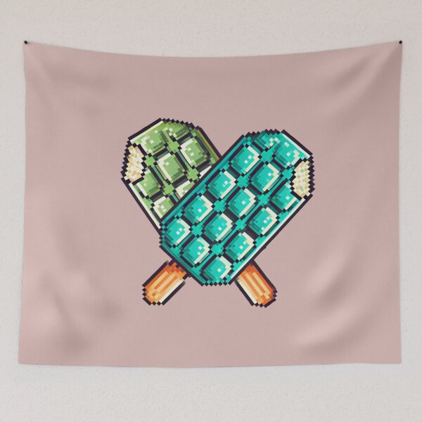Item preview, Just Pink Blue&Green Ice Cream Bars designed and sold by Fontible.