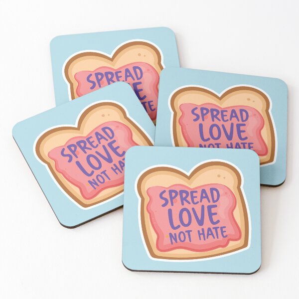 Item preview, Spread Love Not Hate Design – Toast and Jelly Pun - Anti-Trump, Gay Rights, LGBTIQA+ rights designed and sold by hitechmom.
