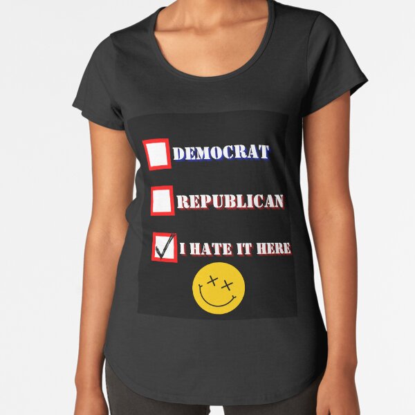Artikel-Vorschau von Lustige Checkliste Hate It Here Tee, designt und verkauft von ShiftyStitch.