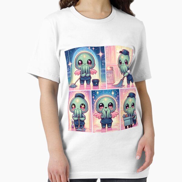 Item preview, Chibi Cthulhu: The Cheerful Cosmic Janitor designed and sold by AlejandroDigi.