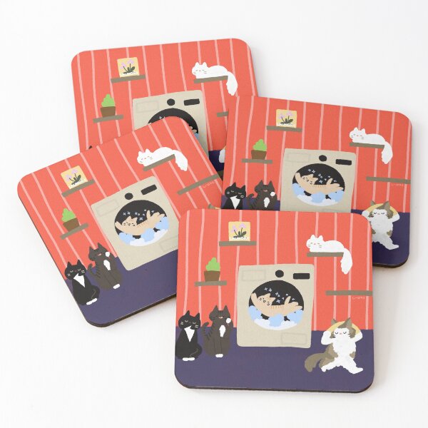 Item preview, Cat Laundry Shop designed and sold by STIDIO_NUNZI.