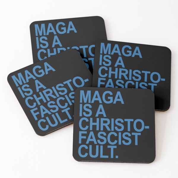 Item preview, MAGA is a christofascist cult - blue designed and sold by Thelittlelord.