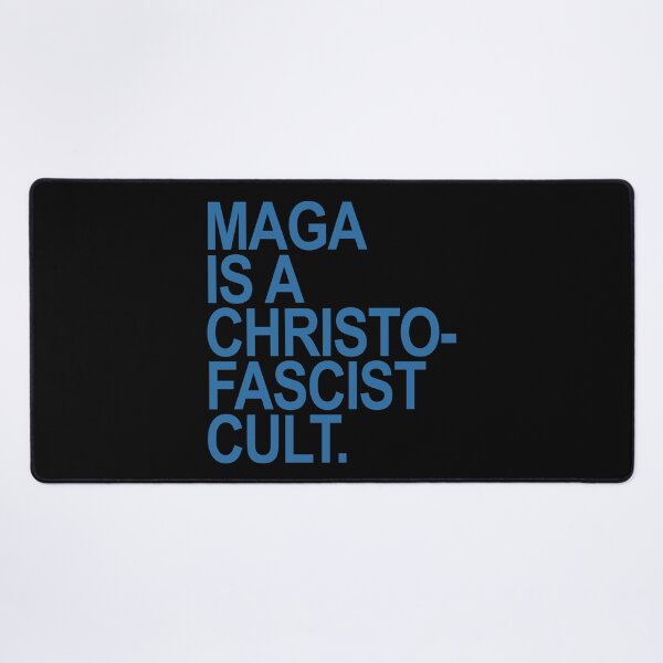 Item preview, MAGA is a christofascist cult - blue designed and sold by Thelittlelord.
