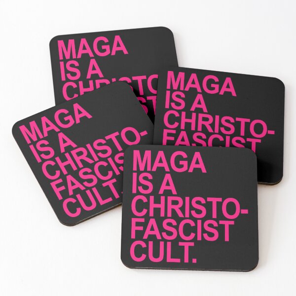 Item preview, MAGA is a christofascist cult - hot pink designed and sold by Thelittlelord.