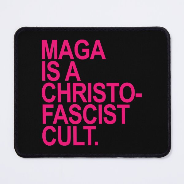 Item preview, MAGA is a christofascist cult - hot pink designed and sold by Thelittlelord.