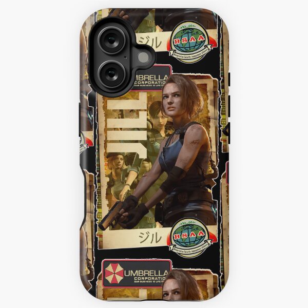 Vista previa del artículo con la obra «Arte clásico de juegos retro de Jill Valentine, de Resident Evil», diseñado y vendido por Back2Collage.