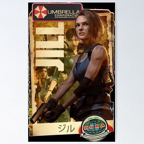 Artikel-Vorschau von Resident Evil Jill Valentine Klassische Retro-Gaming-Kunst, designt und verkauft von Back2Collage.