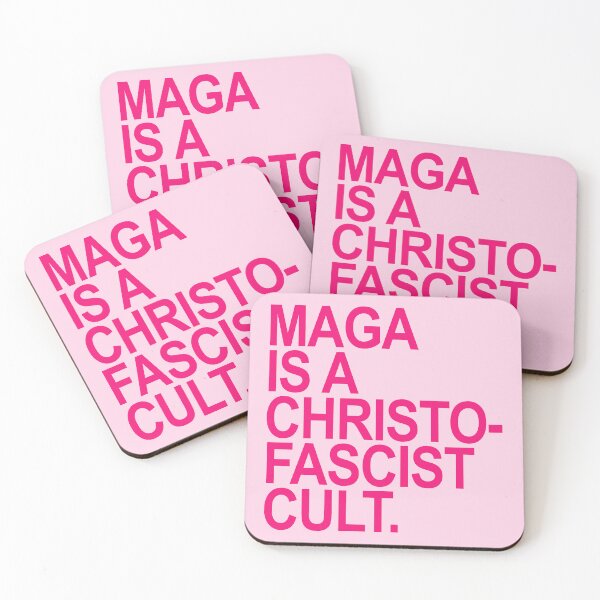 Item preview, MAGA is a christofascist cult - hot pink 3 designed and sold by Thelittlelord.