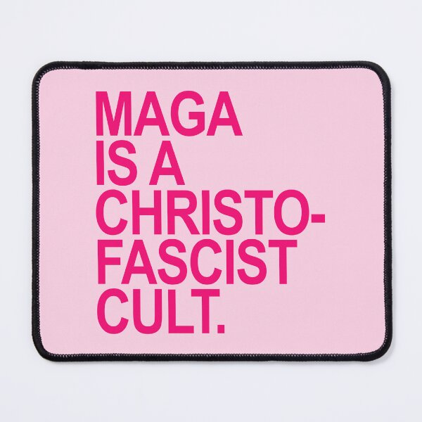 Item preview, MAGA is a christofascist cult - hot pink 3 designed and sold by Thelittlelord.