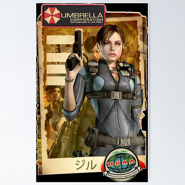 Artikel-Vorschau von Resident Evil Jill Valentine Klassische Retro-Gaming-Kunst, designt und verkauft von Back2Collage.