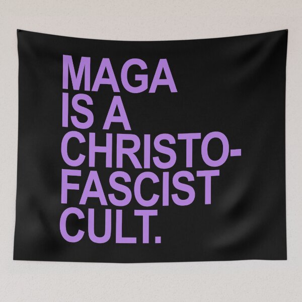 Item preview, MAGA is a christofascist cult - lavender 1 designed and sold by Thelittlelord.