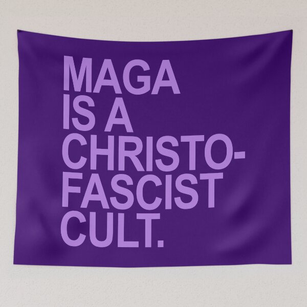Item preview, MAGA is a christofascist cult - lavender 2 designed and sold by Thelittlelord.