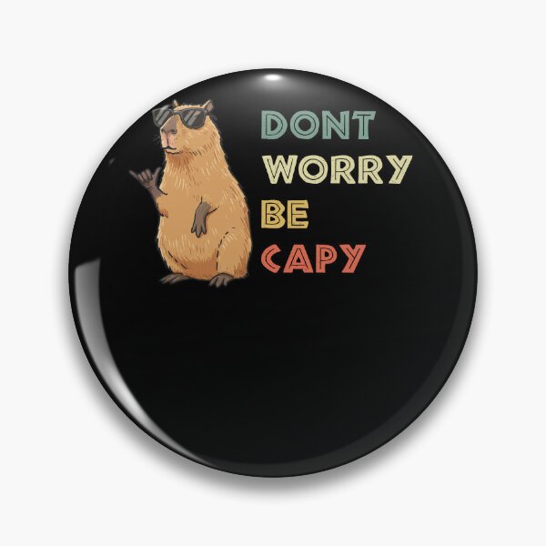 Item preview, Don't Worry Be Capy Fun Chill Capybara Vintage designed and sold by d247.