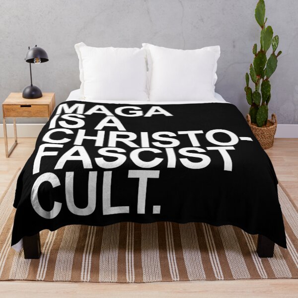 Item preview, MAGA is a christofascist cult - white designed and sold by Thelittlelord.