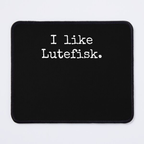 Item preview, I like Lutefisk funny Norwegian treat Midwestern vintage designed and sold by snowry.