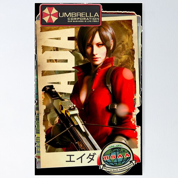 Artikel-Vorschau von Resident Evil Ada Wong Klassische Retro-Gaming-Kunst, designt und verkauft von Back2Collage.