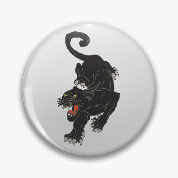 Artikelvorschau, Vintage MCM Art Deco Tattoo Stil Schwarzer Panther entworfen und verkauft von acquiesce13.