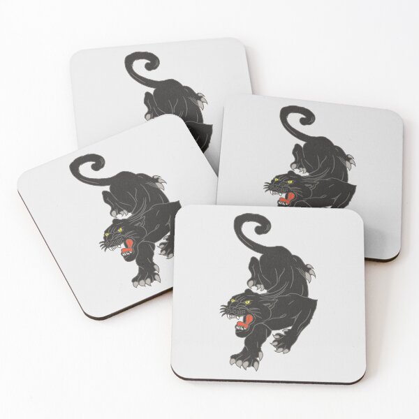 Artikelvorschau, Vintage MCM Art Deco Tattoo Stil Schwarzer Panther entworfen und verkauft von acquiesce13.