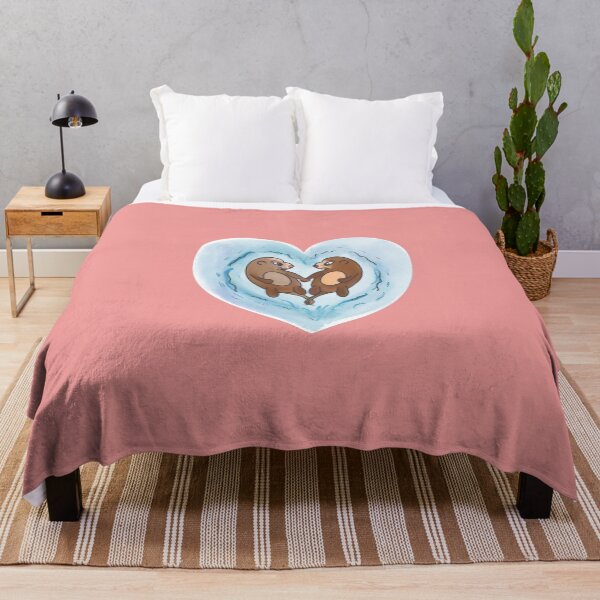 Item preview, Otters in love pink designed and sold by Tirish56.