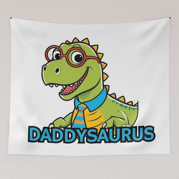 Item preview, Daddysaurus Rex Funny Sticker for Dinosaur Lover  designed and sold by SaavedraDesign.