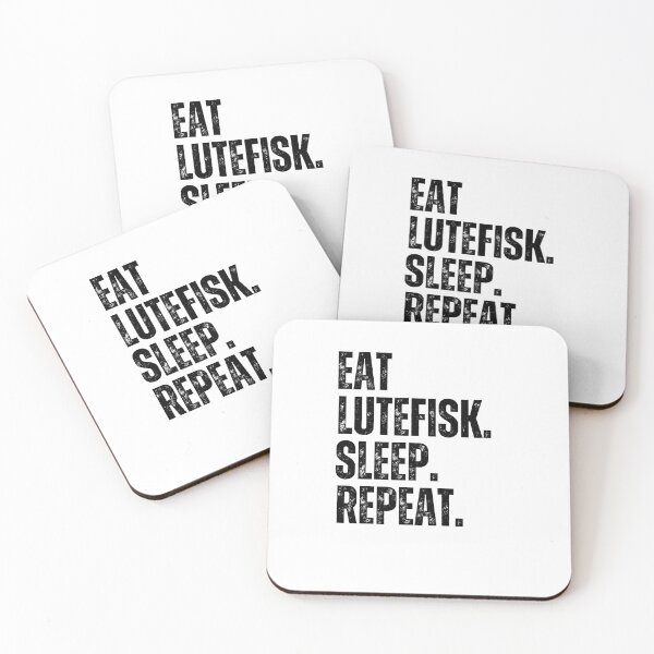 Item preview, Eat Lutefisk sleep repeat Norwegian treat Midwestern humor designed and sold by snowry.