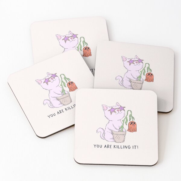 Item preview, Funny Cat Holding Dead Flower - You Are Killing It designed and sold by Jess.a.creates.