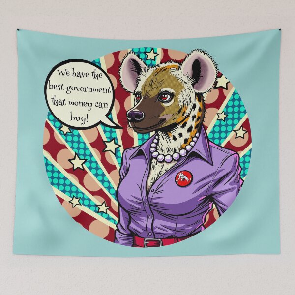 Item preview, Hyena Politician Selling Out the People designed and sold by Ghost on Toast.